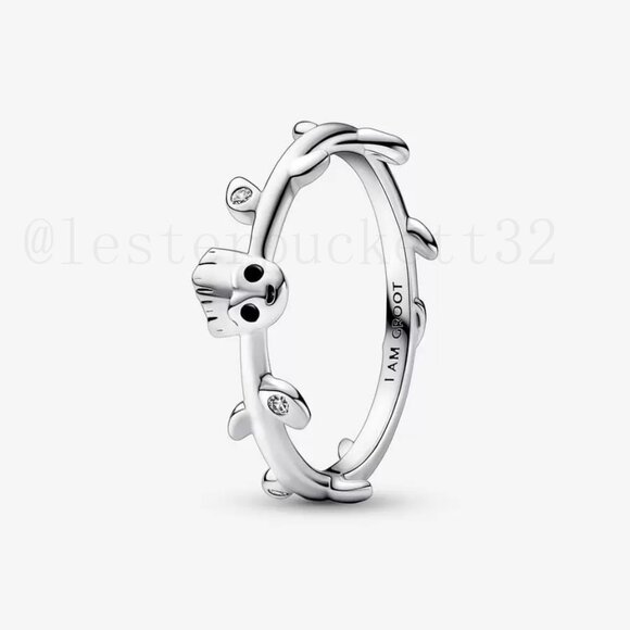 Pandora Marvel Guardians of the Galaxy Groot Leaf Ring - Picture 1 of 5